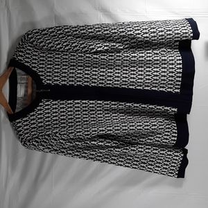 NWT Alfred Dunner Navy and White blazer SZ 10.